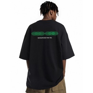 Sound wave graphic print tee 1391