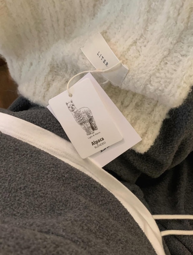 (LITER) Snow fleece high neck mtm / 3color