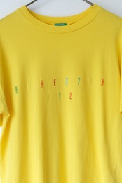 Benetton 012 rainbow embroidery t-shirt