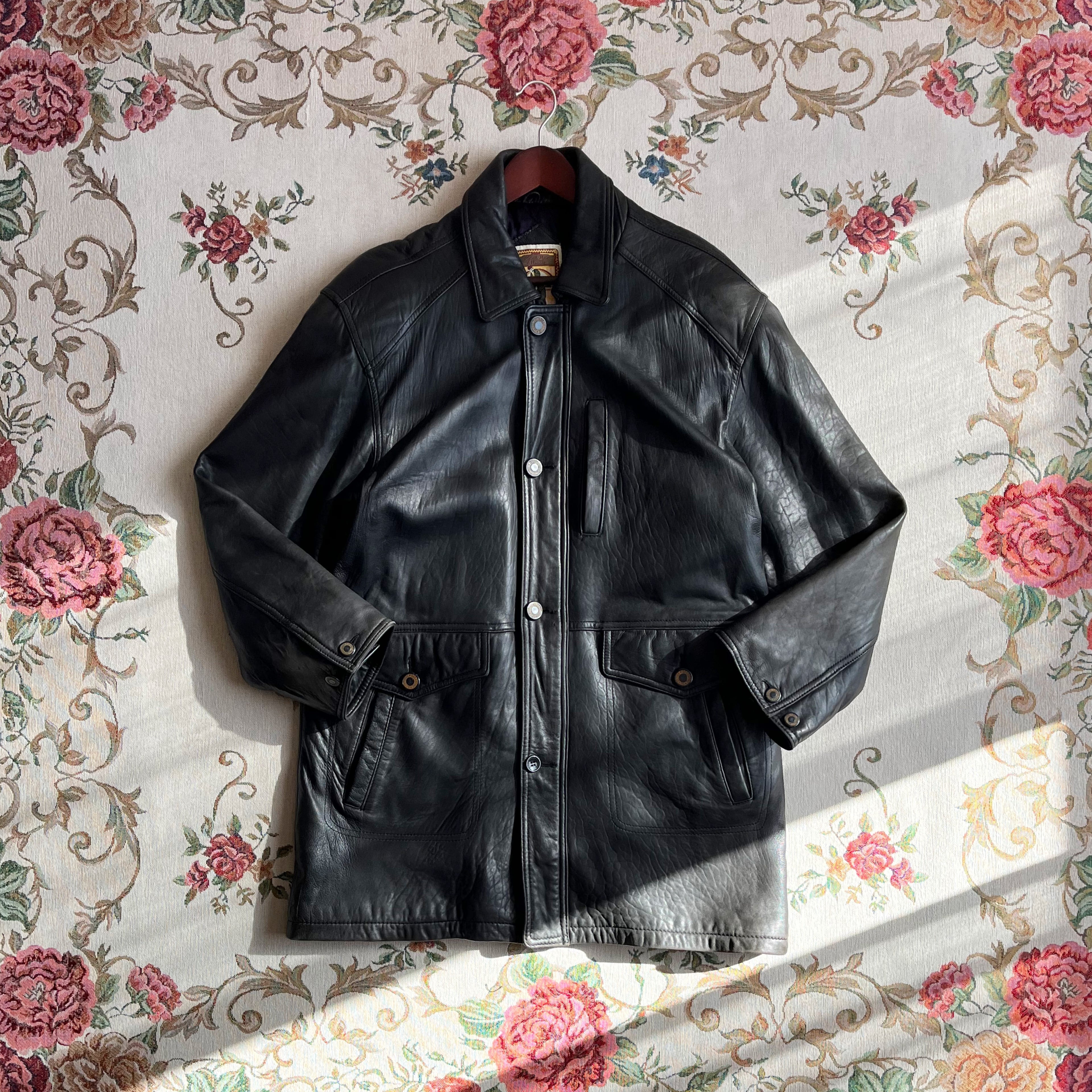 KOREA vintage lamb leather jacket
