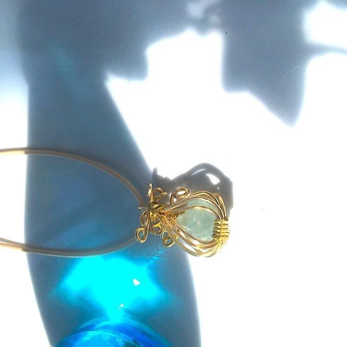 【一点物】✦3月の誕生石✦⋆.·Panier de Aquamarine⋆.·アクアマリンの原石ネックレス·.⋆✦