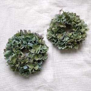 秋色紫陽花のこんもりミニリースです②