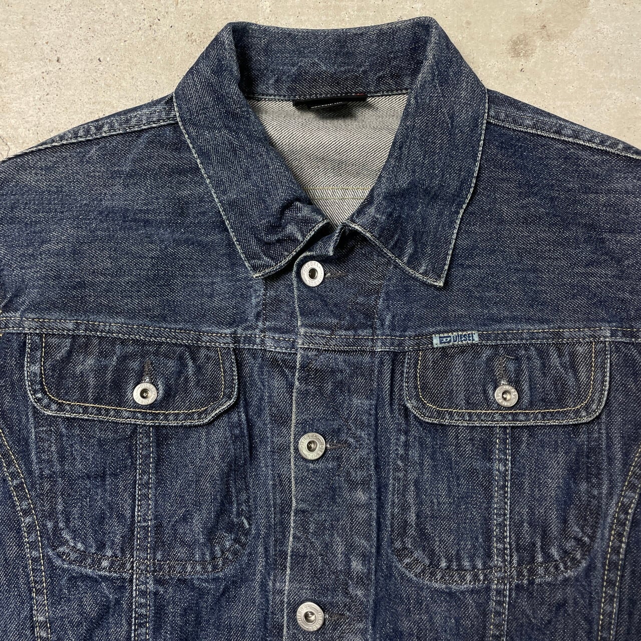 00年代 DIESEL デニムジャケット メンズS レディースM相当 古着 00s 