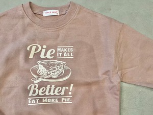 【APPLE MINT】Pieライトスウェット 80~120cm くすみピンク 241239