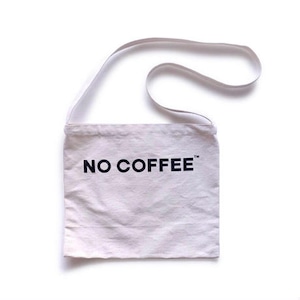 NO COFFEE SHOULDER BAG (WHITE)