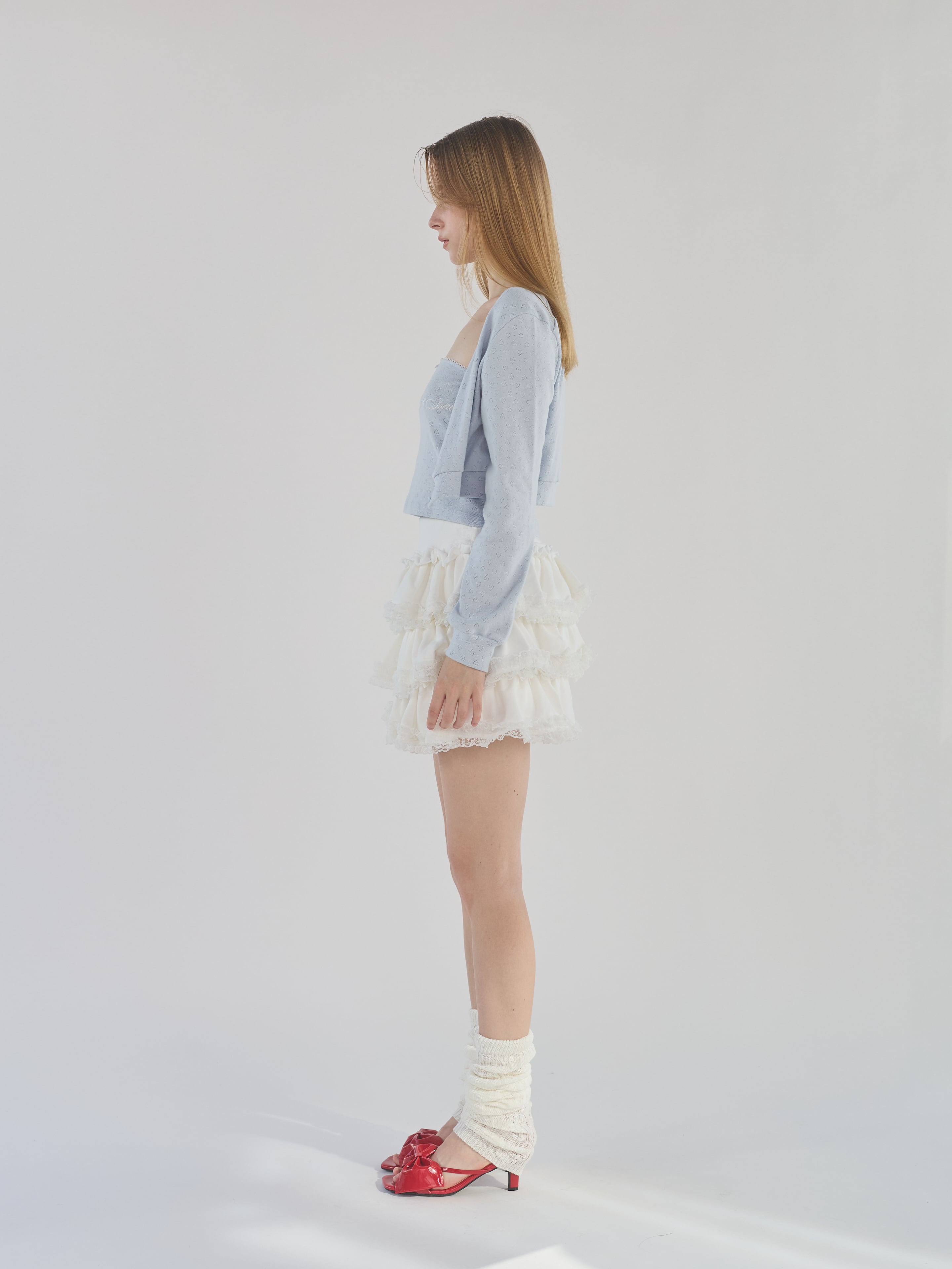 再入荷♡フリルスウェットレースショートパンツ | lilLilly official