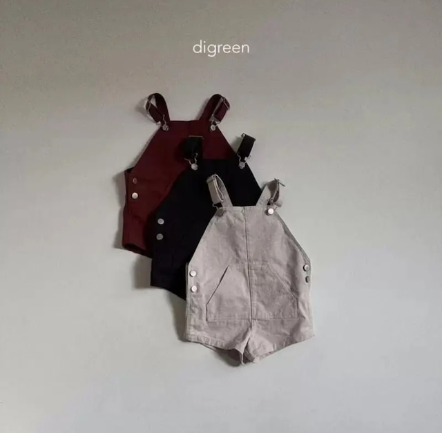 【即納】digreen  	cotton overalls