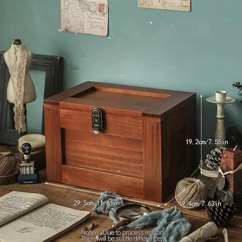 小物収納箱 小物収納ボックス 収納ケース 木製 蓋付き ロック付 香水収納 化粧品収納 ジュエリー収納 北欧