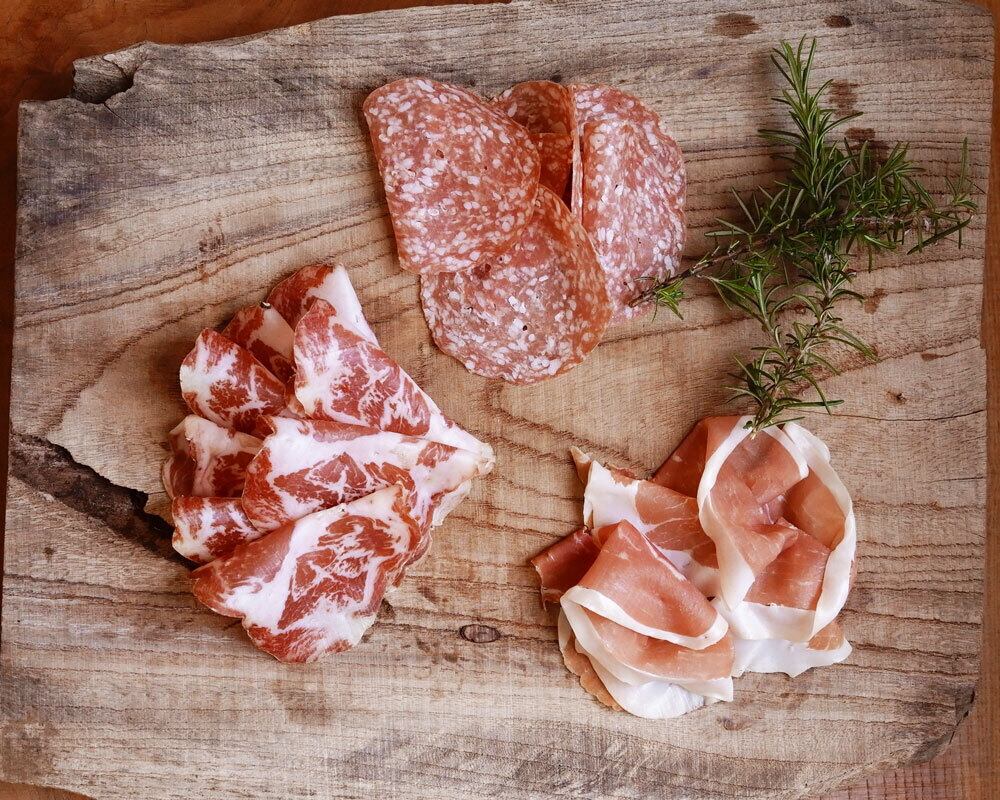 イタリア産 生ハム サラミのアンティパスト 100g オークハウス２３５