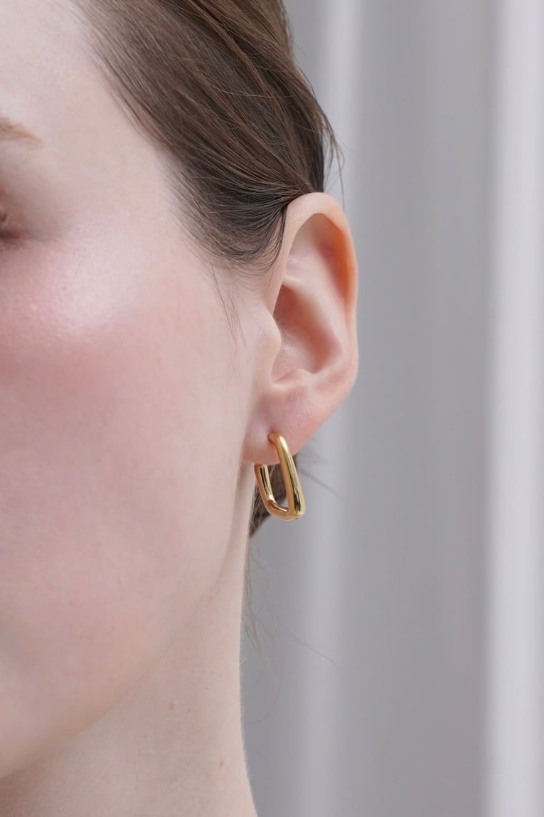 アクセサリー A&G Hoop Scrool Pierce ⚪︎316L Velour C hoop pierce［GOLD］#p147 | CELINA