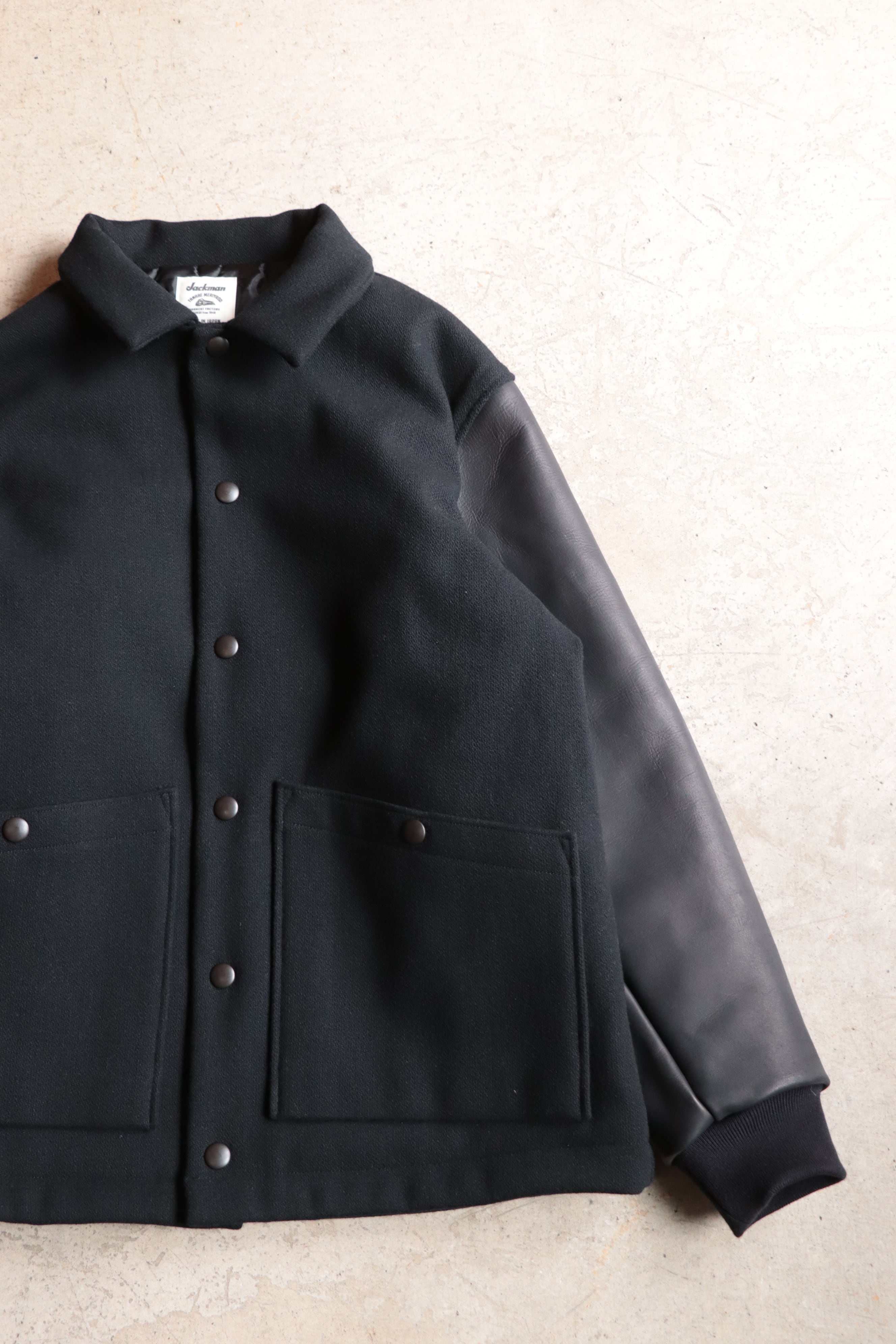 Jackman/ジャックマン Melton Award Jacket JM8591 | MAMBO