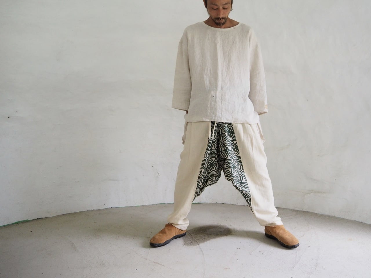 Hemp×Organic cotton /サルエルパンツ | isica 〜 心を緩め、暮らしを