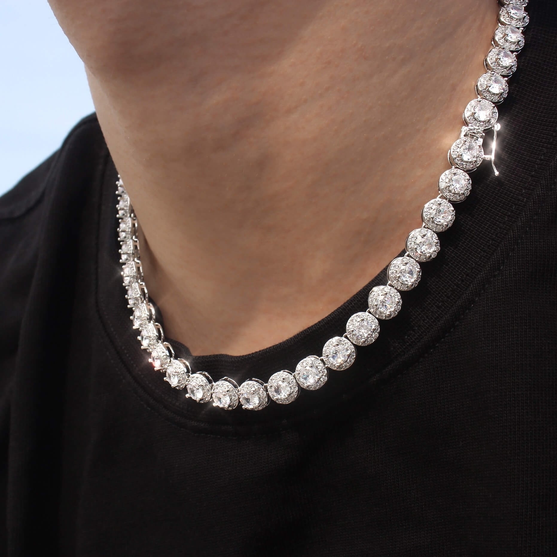 8mm Candy Tennis Chain Necklace MN1-60 | MALIARE