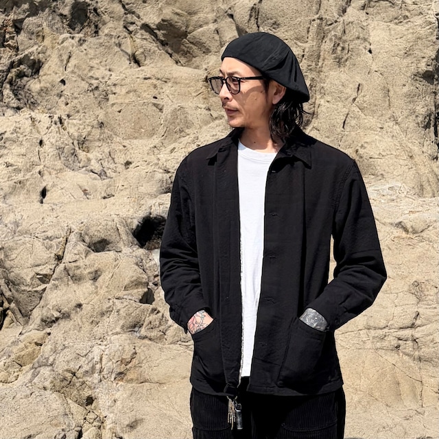 キャンパスシャツ ドビーシャンブレー ハワイアンシャツ RUG柄 コットンシャツ メンズシャツ  WESTRIDE ウエストライド CAMPUS SHIRTS BLACK JQ