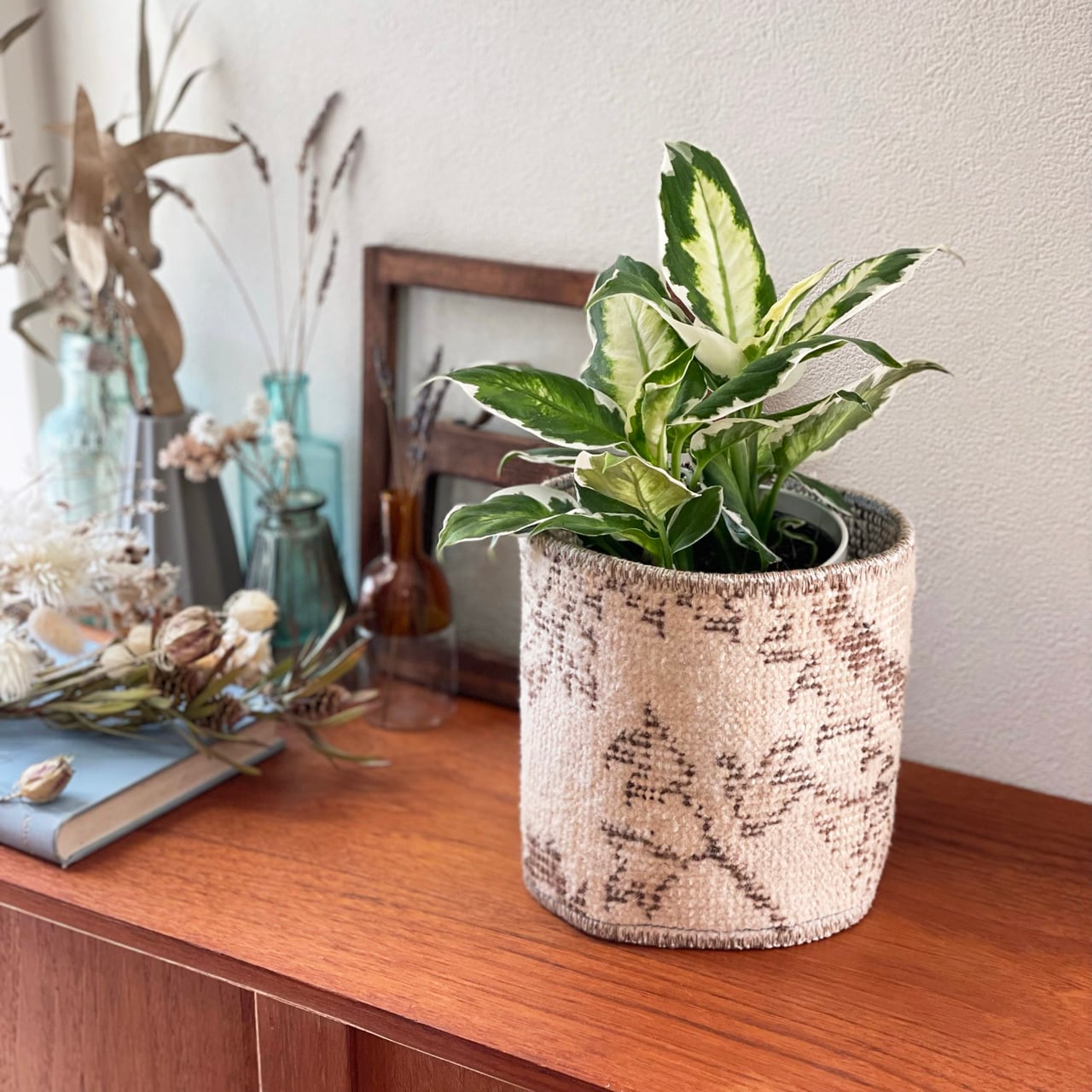 ヴィンテージラグポット鉢カバー|Mサイズ vintage rug pot ヴィンテージラグポット鉢カバー|Mサイズ vintage rug pot
