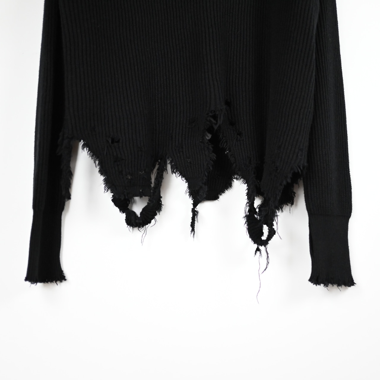 Leh / GANKO別注×damage waffle L/S sweater