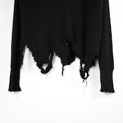 Leh / GANKO別注×damage waffle L/S sweater