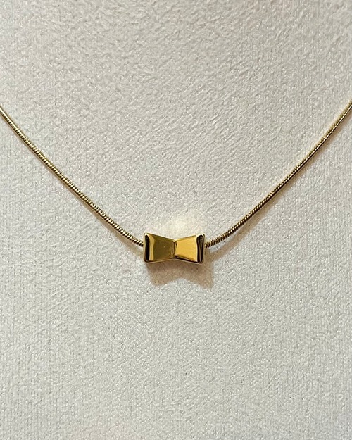 Candy Bow Necklace［gold］