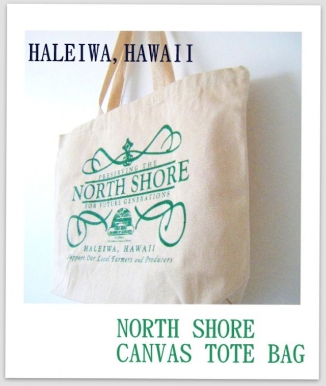 North shore haleiwa hawaiiキャンバストートバック♪