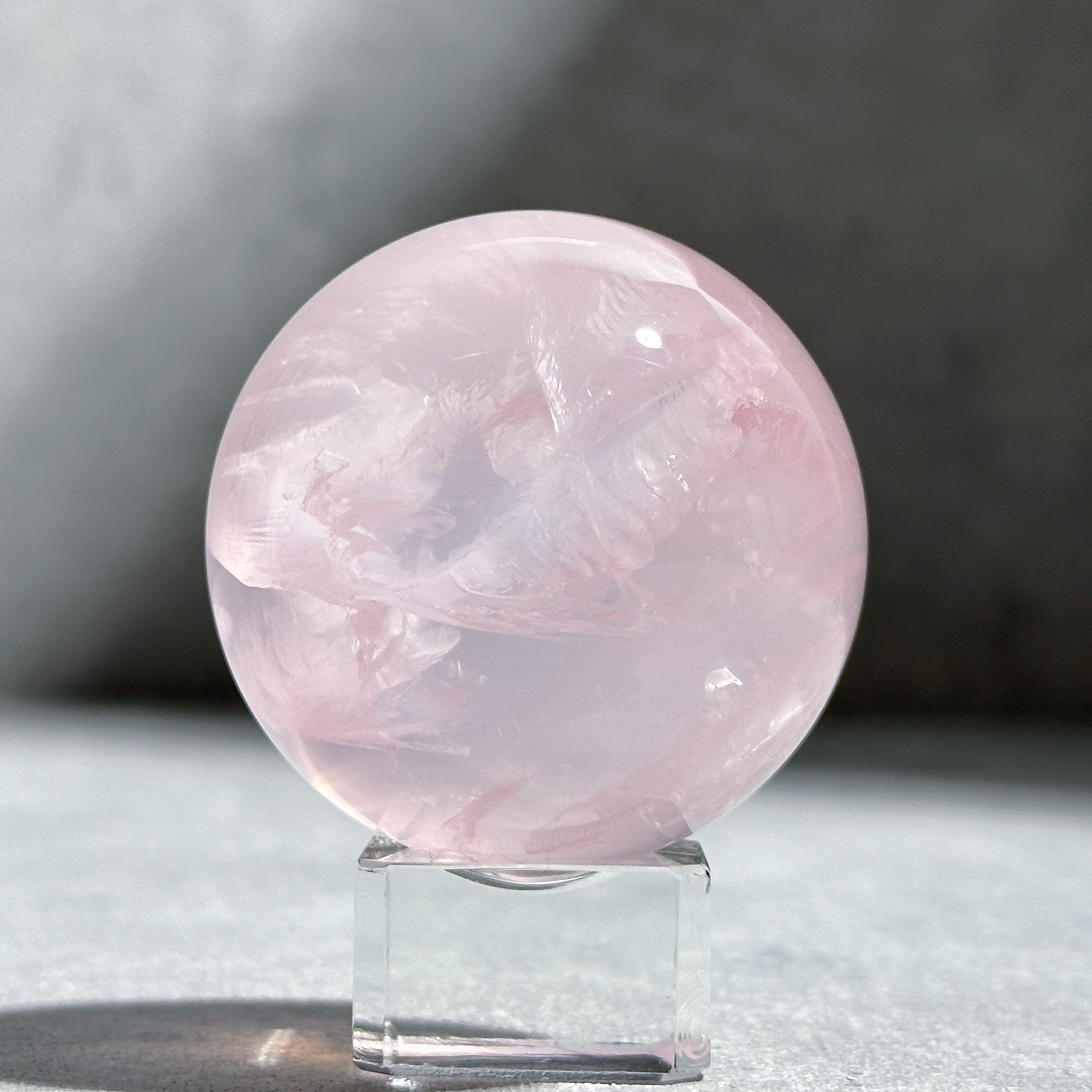 モザンビーク産スターローズクォーツ スフィア22◇Rose Quartz◇天然石