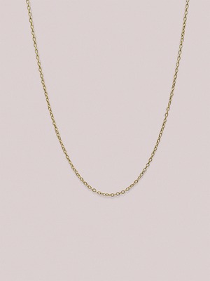 Plain chain necklace