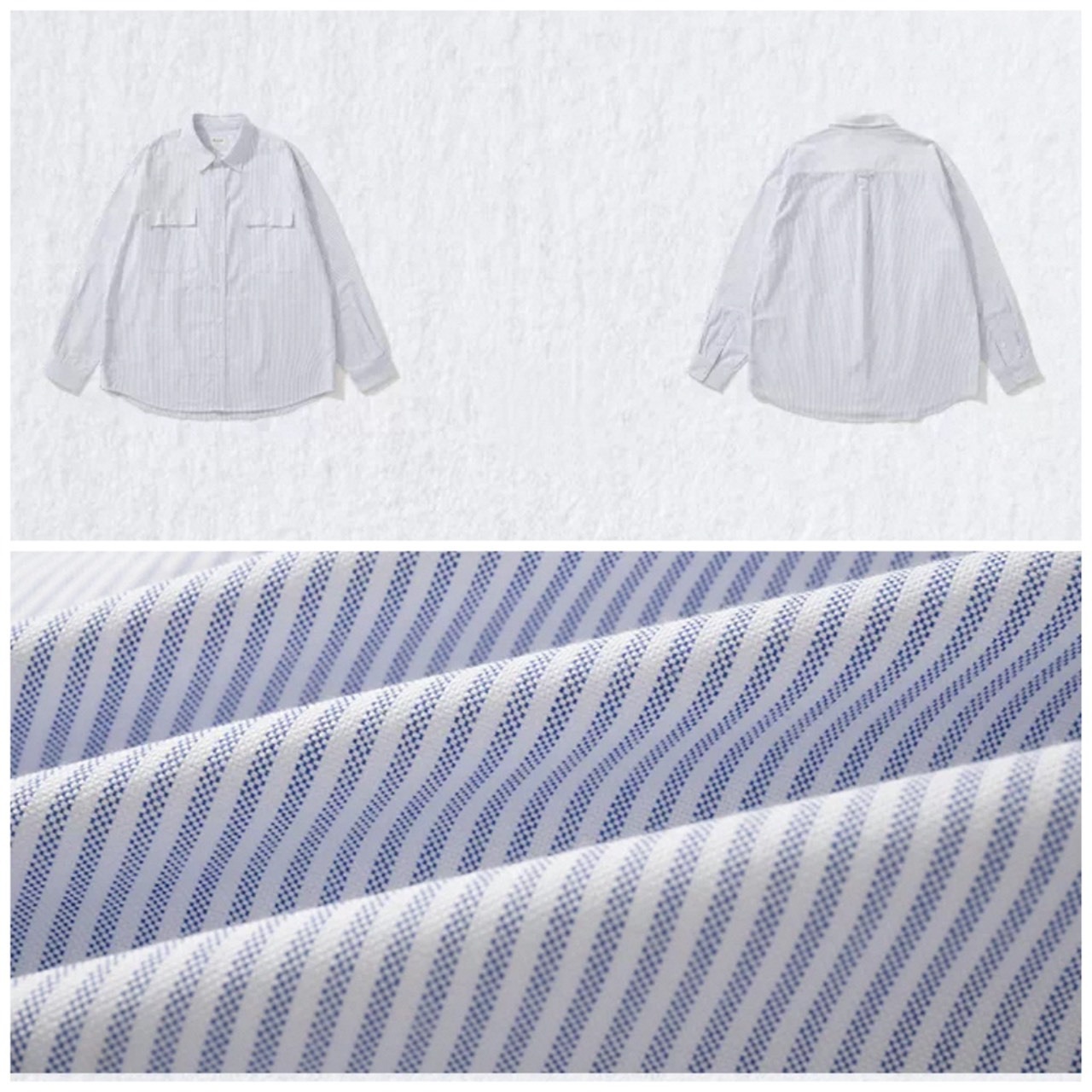 Striped flap pocket shirt 1537 - 12