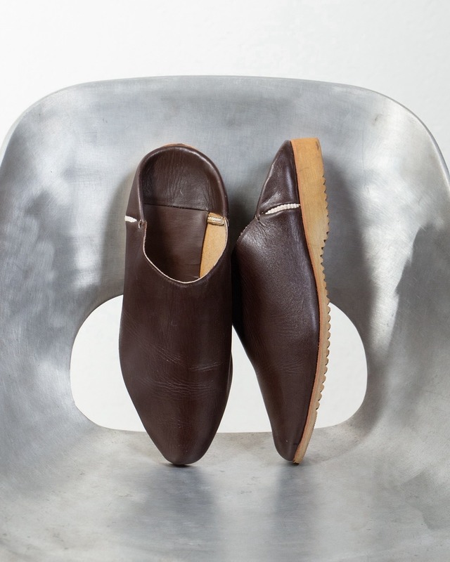 leather mule shoes