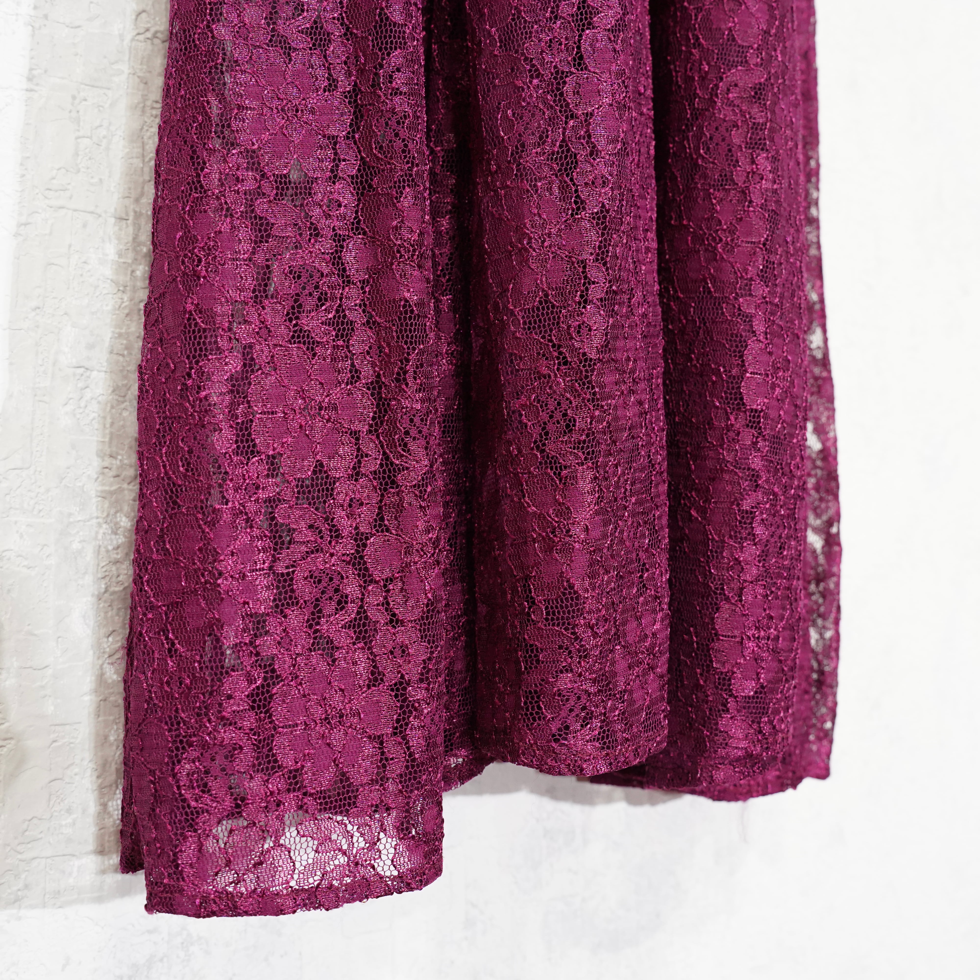 USA VINTAGE Dawn Joy Fashions LACE UP DESIGN ALL LACE DRESS USA VINTAGE Dawn Joy Fashions LACE UP DESIGN ALL LACE DRESS