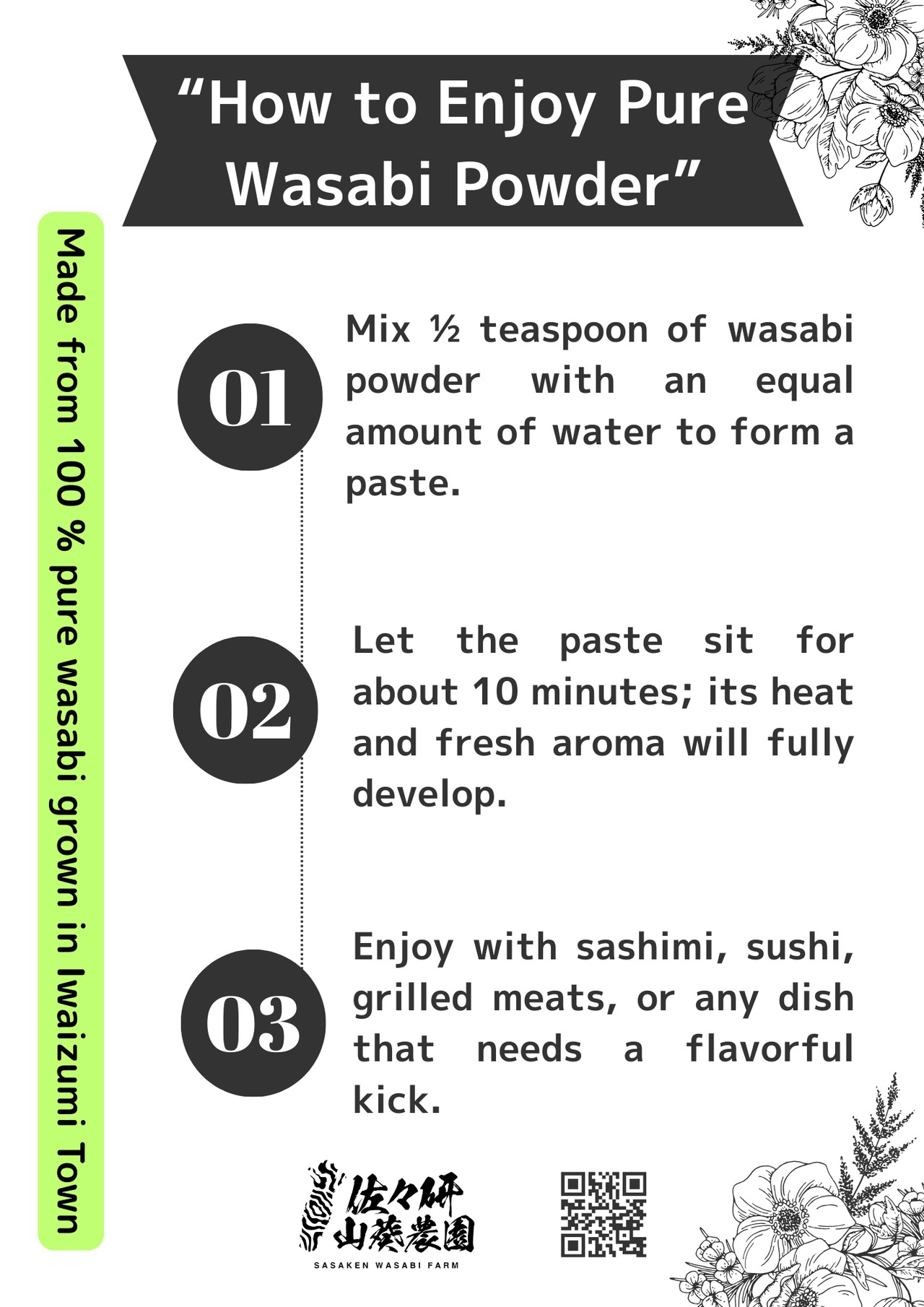 本わさび粉セット（プレーン＋レモンブレンド）