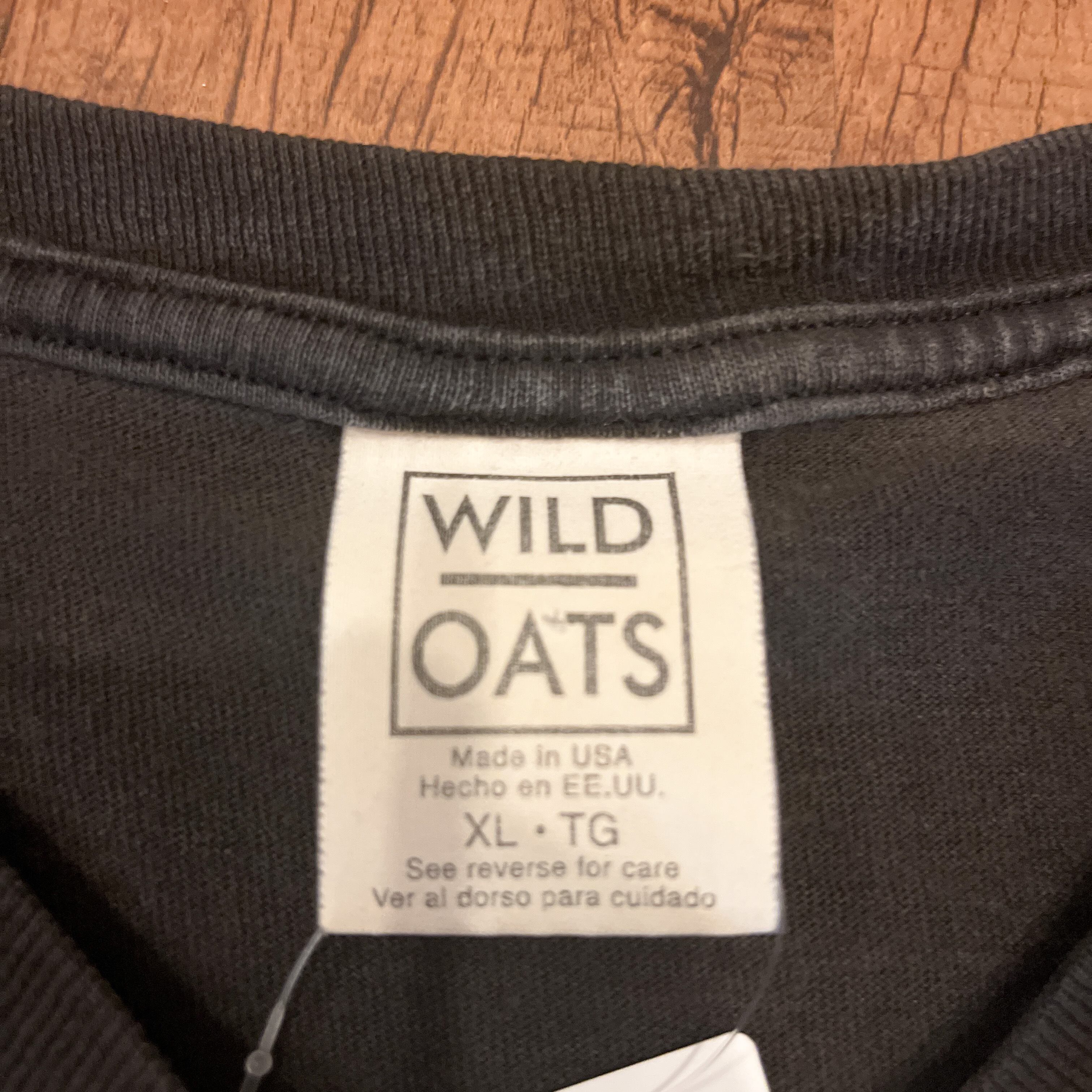 ヴィンテージ 総プリント Tシャツ XL/usa製 wild oats 袖裾シングル