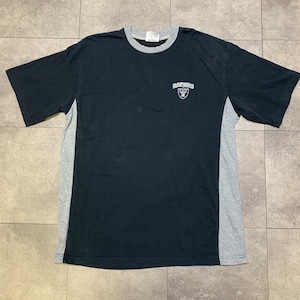 NFL RAIDERS レイダース ワンポイント 半袖Tシャツ アメフト サイズ XL ブラック グレー