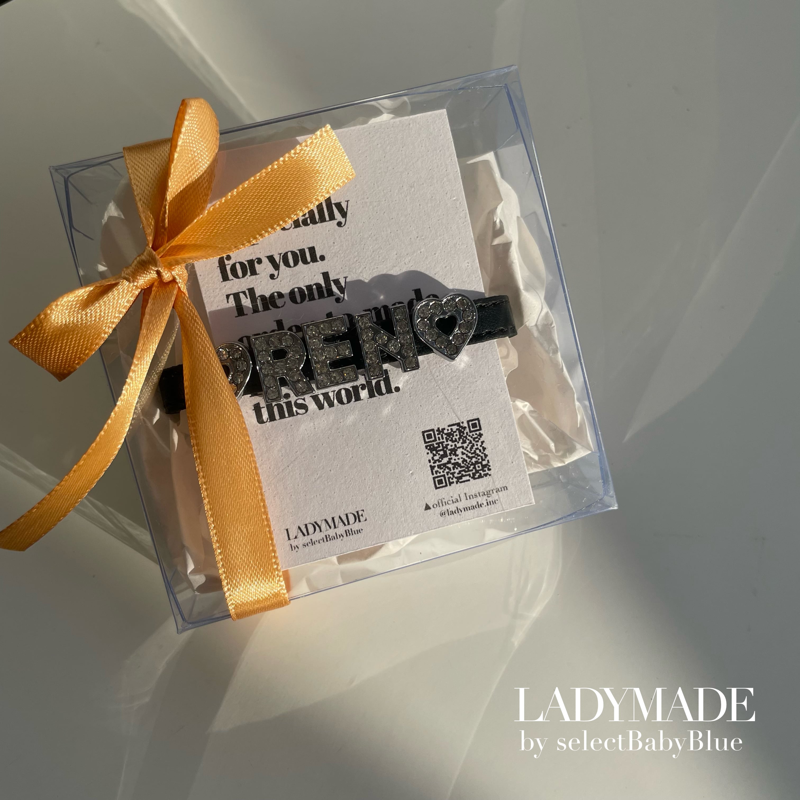 カスタムチャームブレスレット(レザータイプ) | LADYMADE