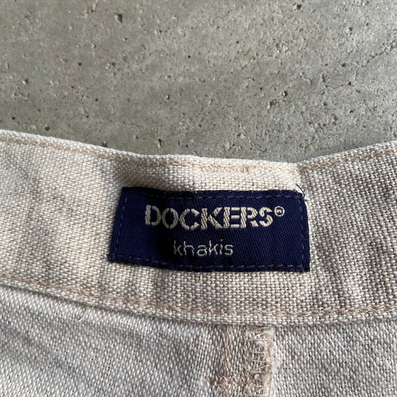 ビッグサイズ 90年代 DOCKERS ドッカーズ 2タック コットン×リネン