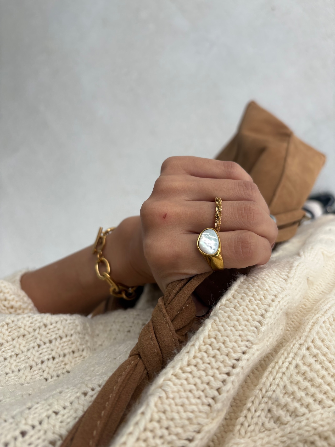 モードチェーンブレスレット