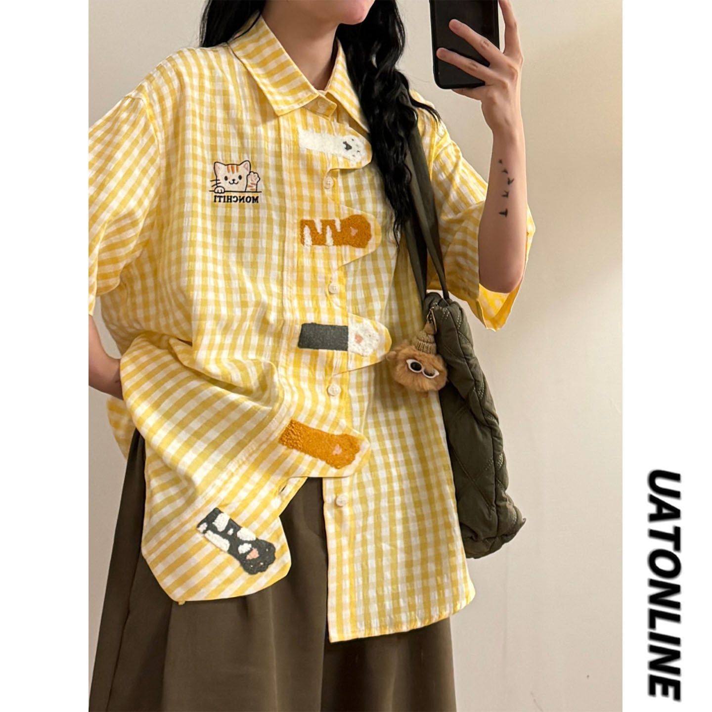 UATONLINEシリーズ】☆シャツ☆ 2color ユニセックス トップス