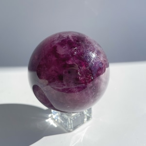 パープルフローライト スフィア（丸玉）04◇Purple Fluorite Sphere◇ 天然石・パワーストーン