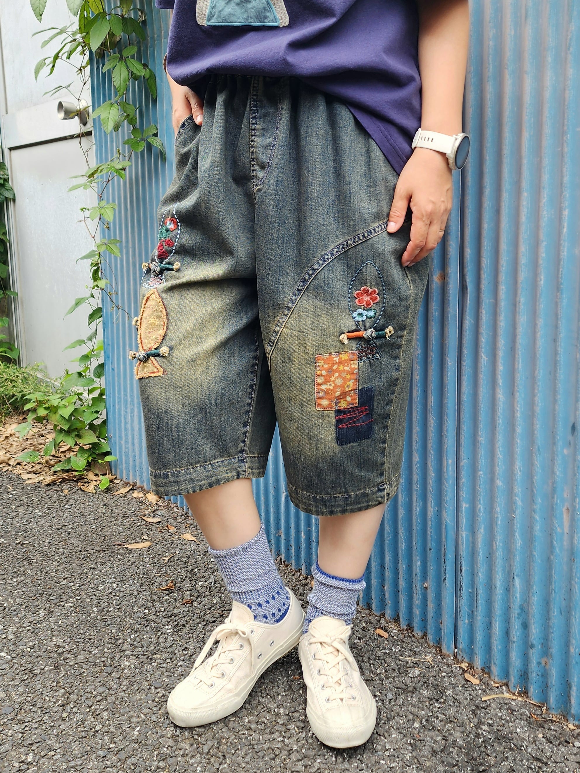 シャツ巻き風転写プリントパンツ | ワンダフル商会