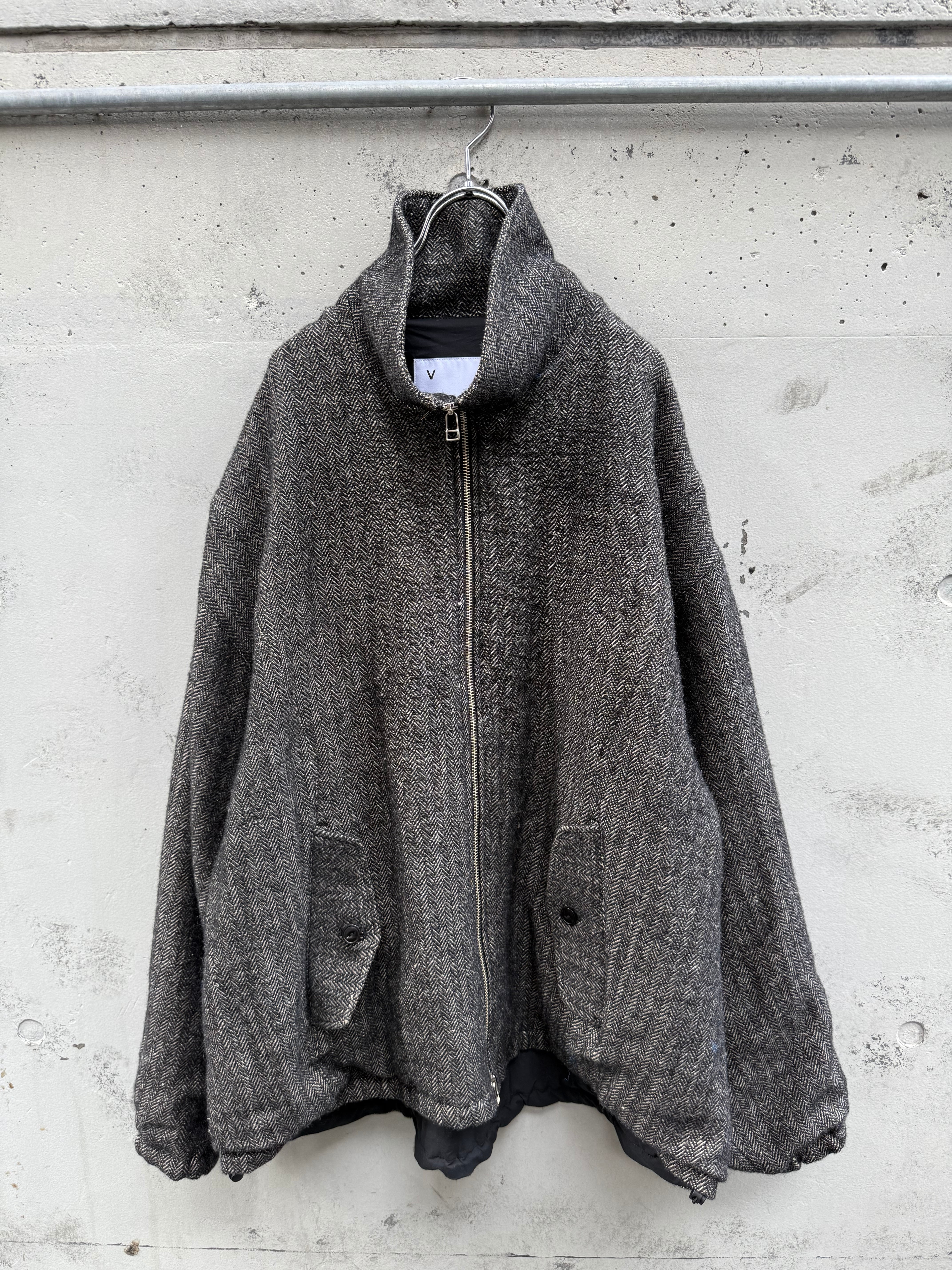 VOAAOV』WOOL LINEN HERRINGBONE Blouson | SUKIKIRAI