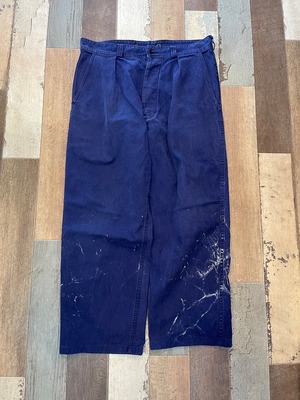 60〜70s フランス軍　セントジェームス　ワークパンツ　ペンキ飛び