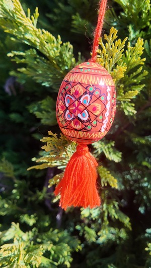 装飾用木製プィサンカ（イースターエッグ）　コロミヤモデル