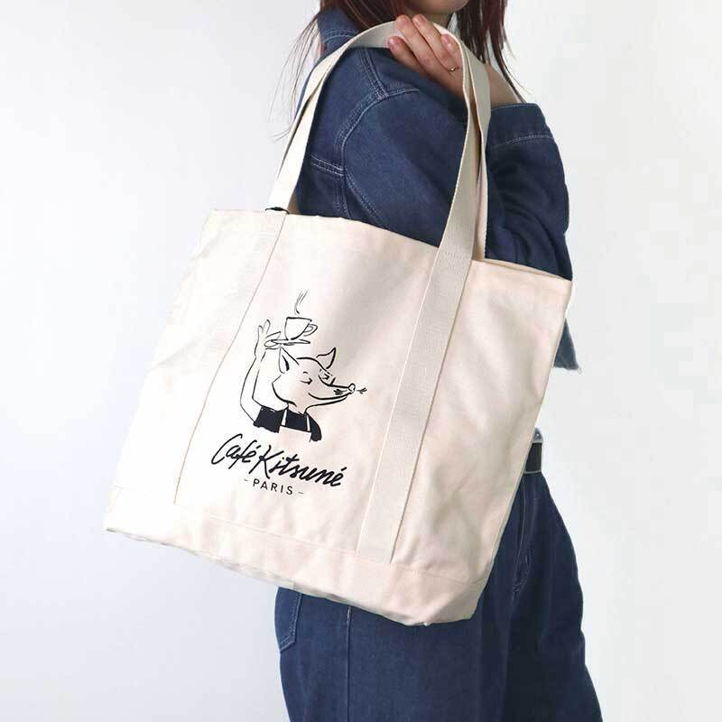 メゾンキツネ MAISON KITSUNE トートバッグ CAFE KITSUNE FOX TOTE BAG メンズ レディース バッグ CKMU05101WW900