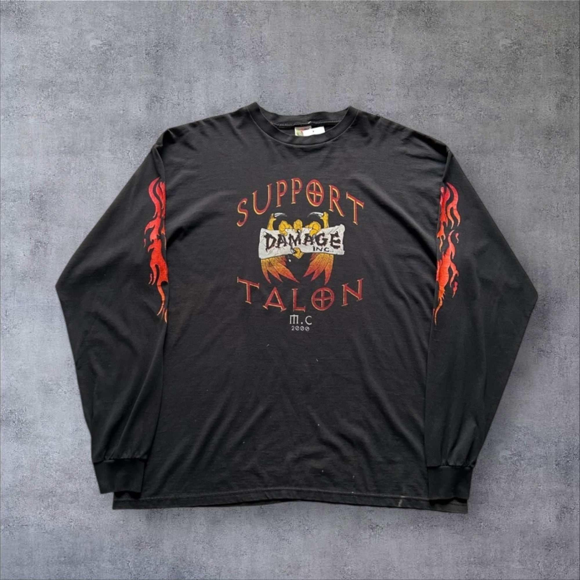 2000s Damage INC L/S T-shirt【高円寺店】