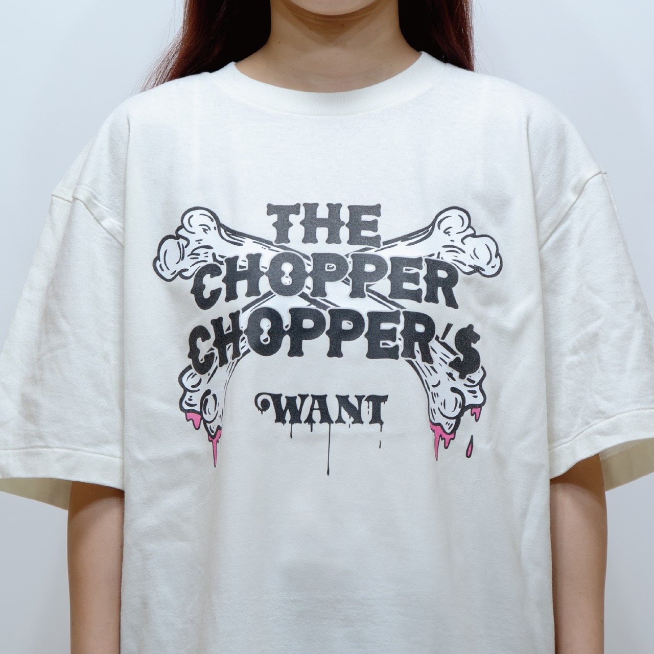 WANT bonebone TEE [フェードホワイト]