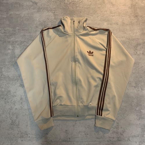 00s  ベージュ×ブラウン Adidas トラックジャケット M