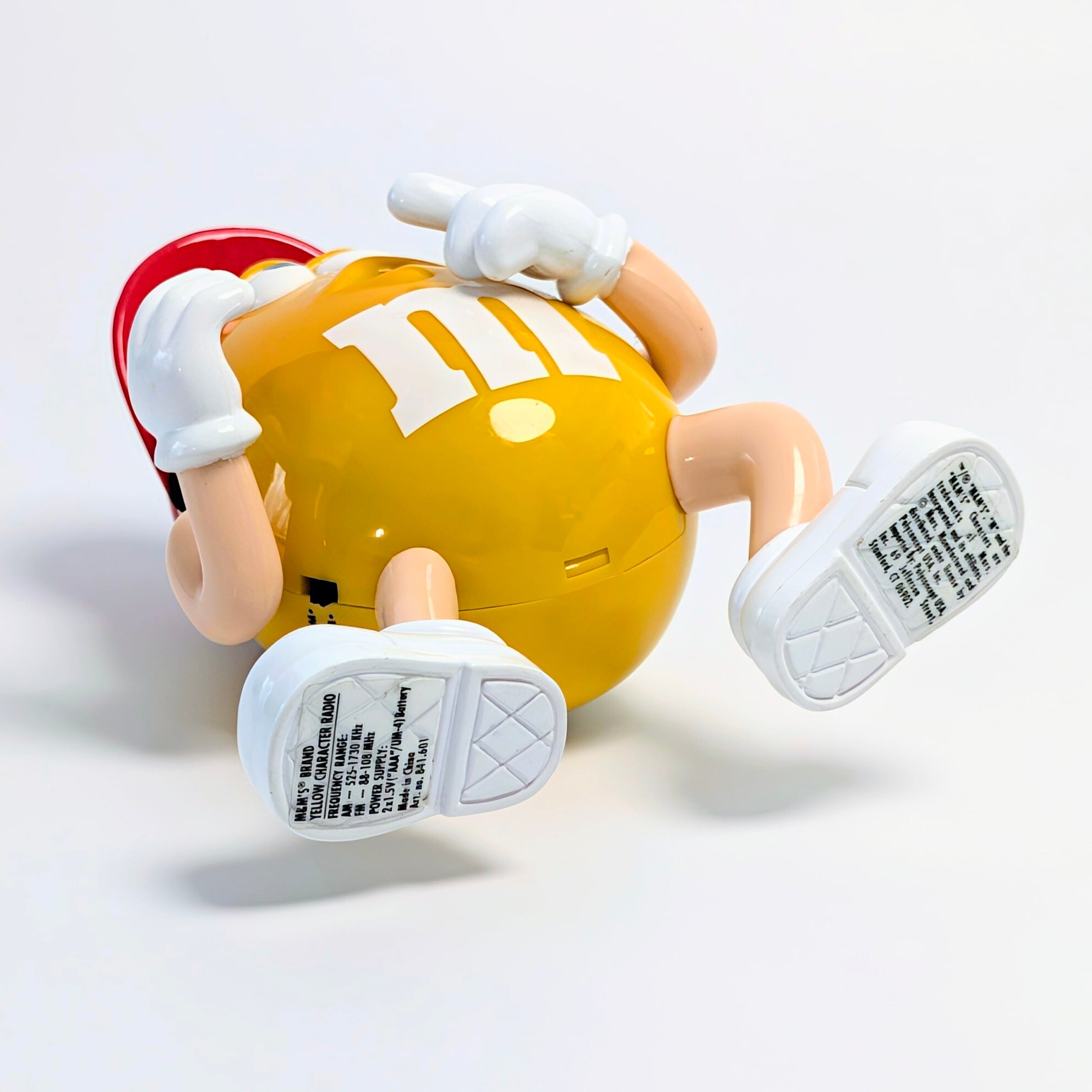 ⚡️SPECIAL LIMITED⚡️☆ DEADSTOCK / VINTAGE early 90'☆【 m&m's ( エムアンドエムズ ) 】Yellow Character Radio with HEADPHONES / イエローキャラクターラジオ / ポータブルラジオ 〚アメリカン雑貨 アメトイ〛
