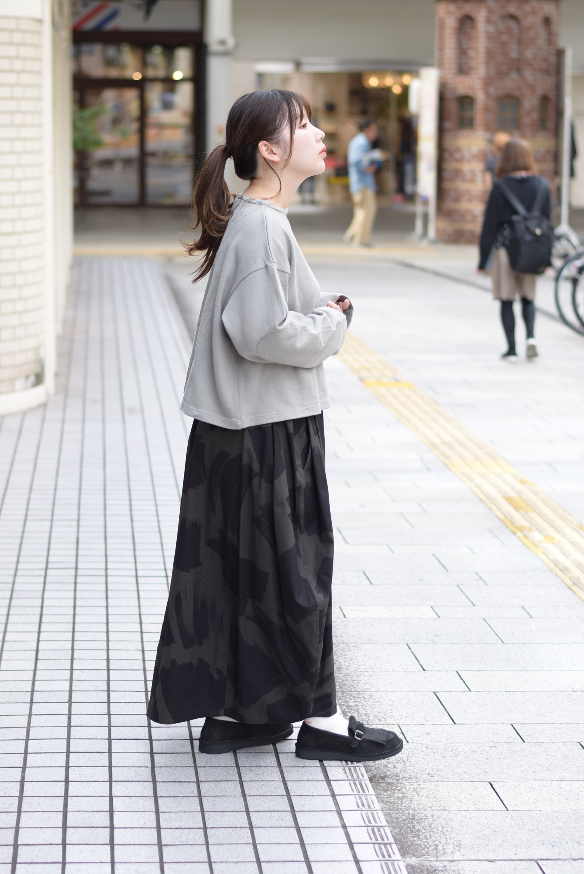 HAVERSACK】Square Blush Print Balloon Long Skirt | theater(シアター)
