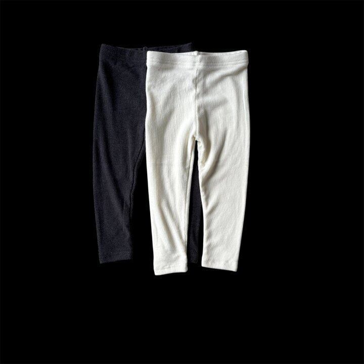 予約⌇pepper / Fleece ribbed leggings
