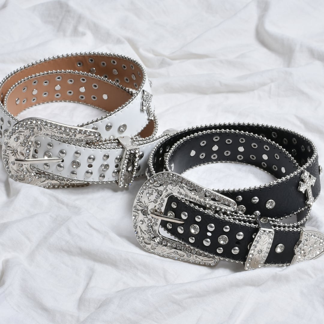 クロスラインストーンベルト | VOLCAN&APHRODITE