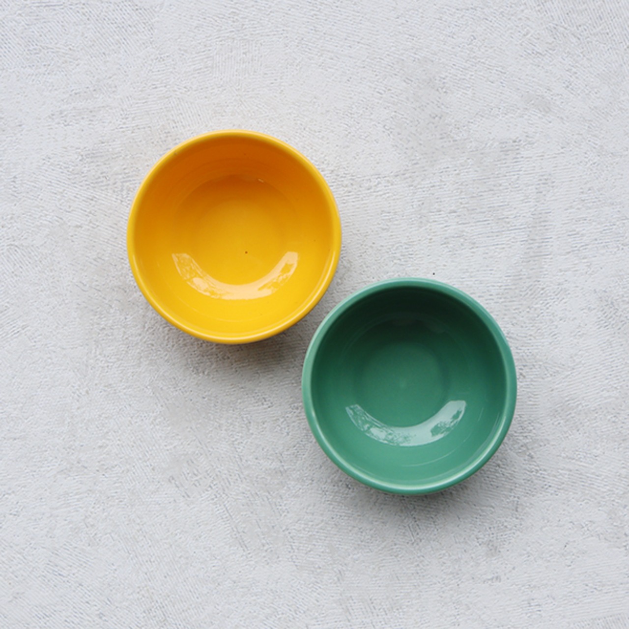 【アウトレット】美濃焼　丸珍味（黄・グリーン）