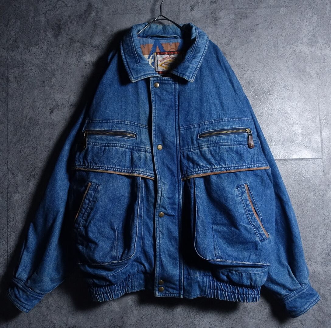 90s “SIERRAPACIFIC” Denim Design Zip Blouson